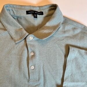 Robert Barakett Men's XXL Light Green Heathered Short Sleeve Polo Shirt